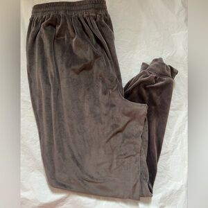 SKIMS Women’s Velour Track Joggers Brown XL Lounge Pants